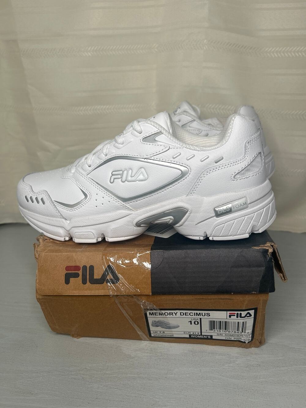 Fila Memory Decimus Training Shoes White Womens Size 10